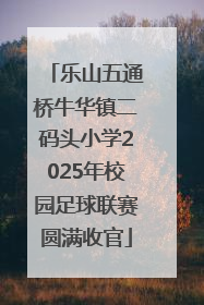 乐山五通桥牛华镇二码头小学2025年校园足球联赛圆满收官